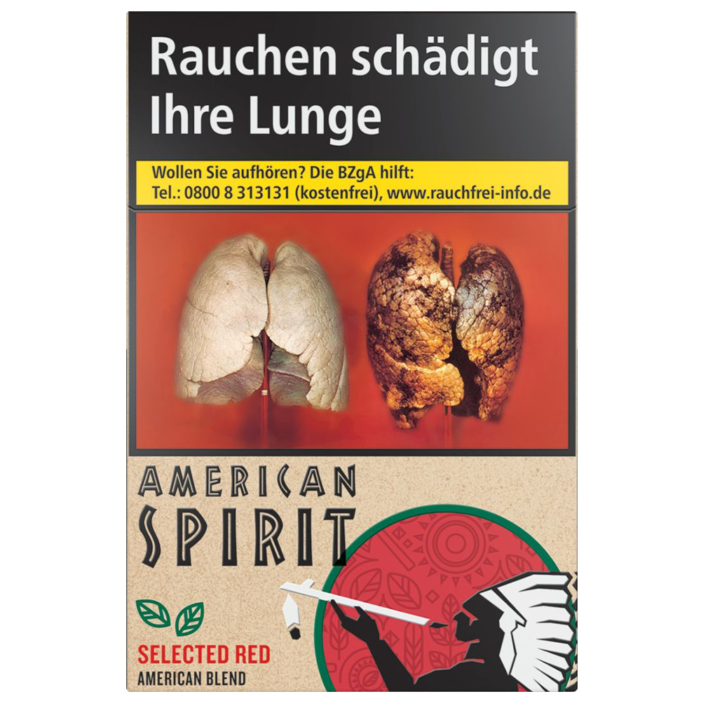 American Spirit Sel. Red XXXXL (5 Schachteln à 37 Stück)