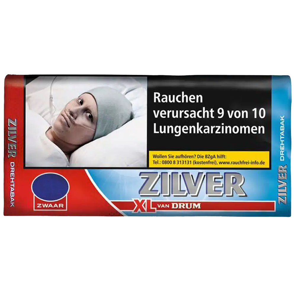 Drum Zilver XL Pouch (10 pakjes van 50 gram)