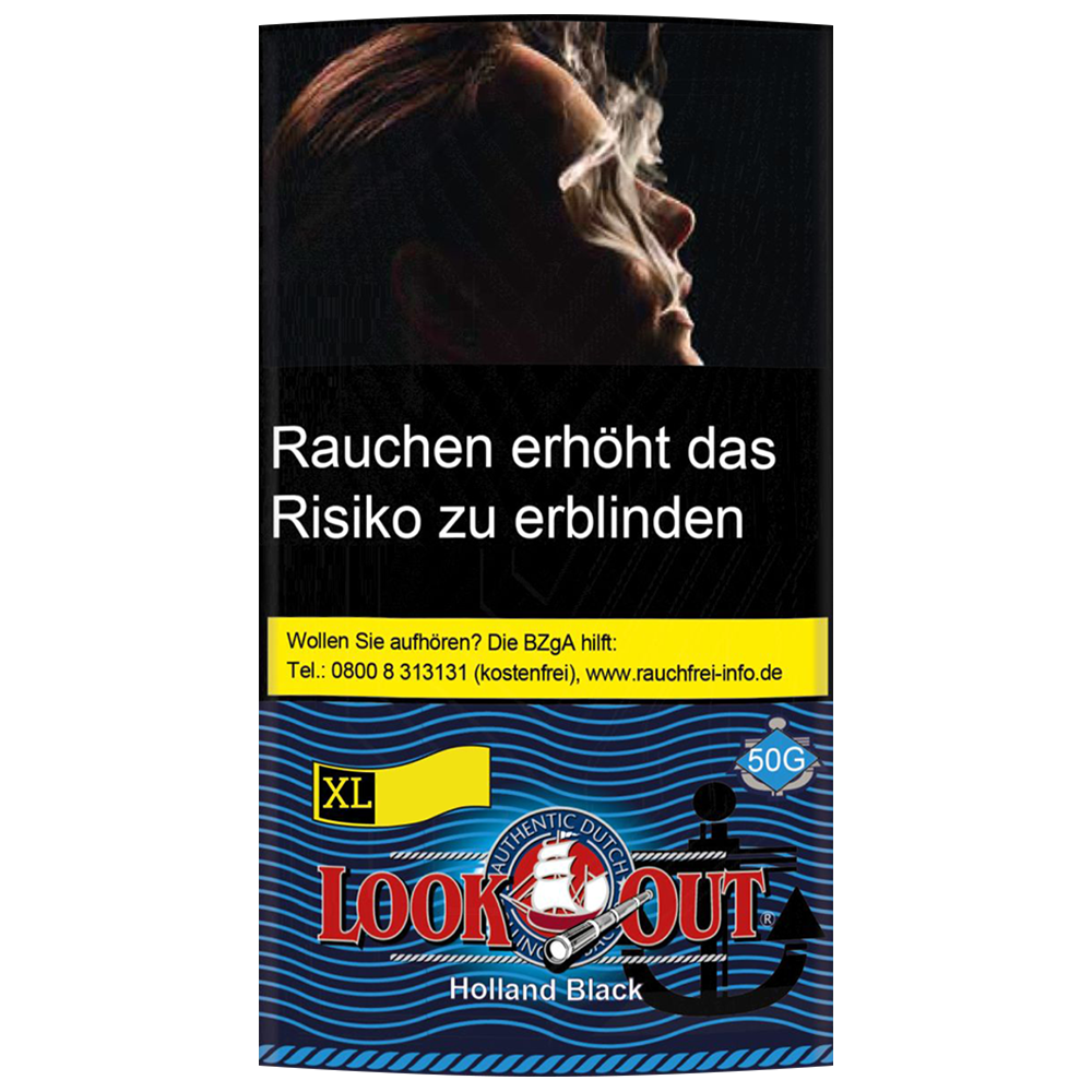 Look Out Black Zware Pouch (10 pakjes van 50 gram)