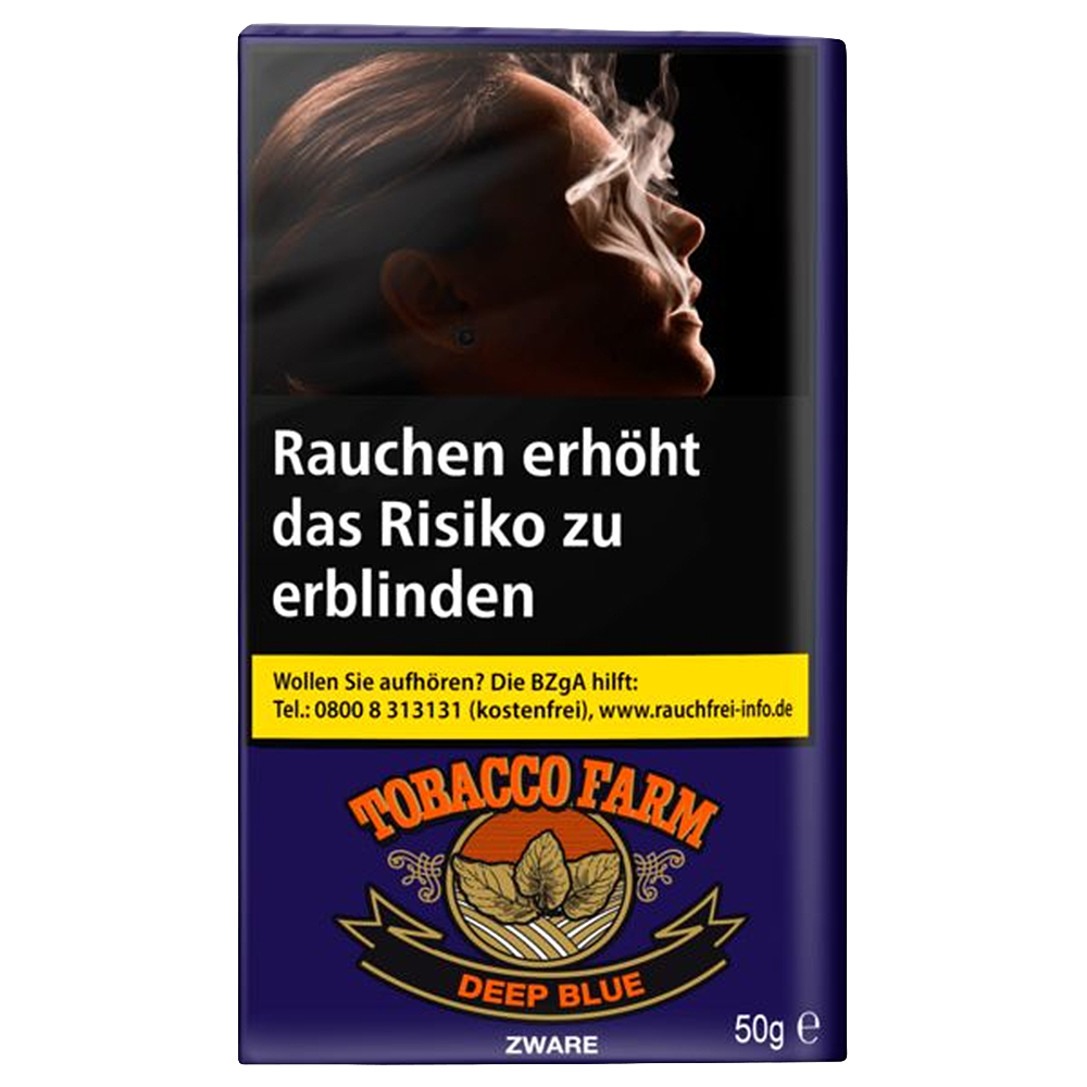 Tobacco Farm Deep Blue Zware Pouch (10 Packungen à 50 Gramm)