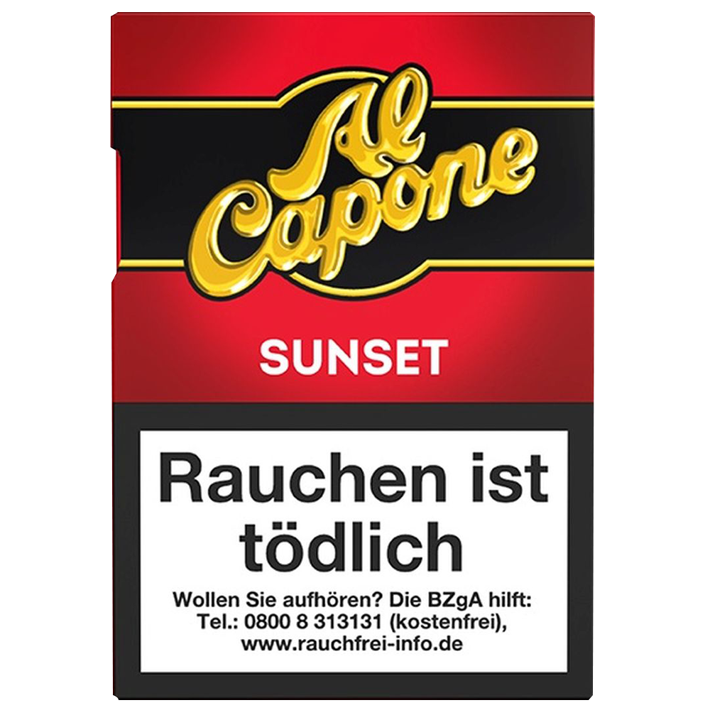 Al Capone Pockets Sunset Filter (10 Packungen à 18 Stück)