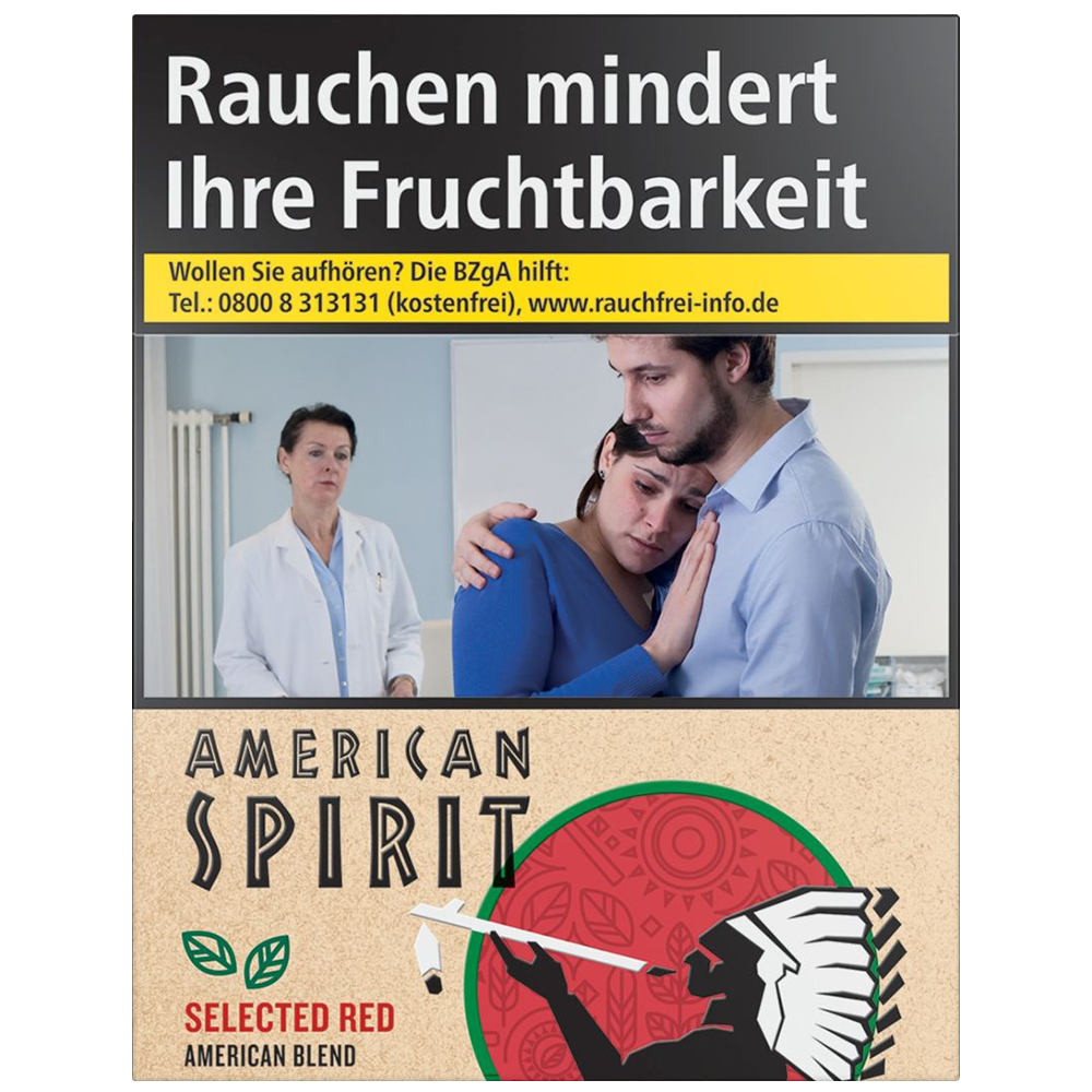 American Spirit Sel. Red (10 Schachteln à 20 Stück)