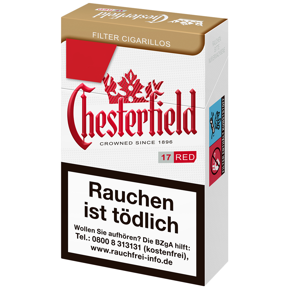 Chesterfield Red Filter Cigarillos (10 Packungen à 17 Stück)