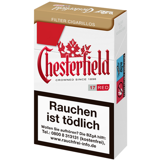 Chesterfield Red Filter Cigarillos (10 Packungen à 17 Stück)