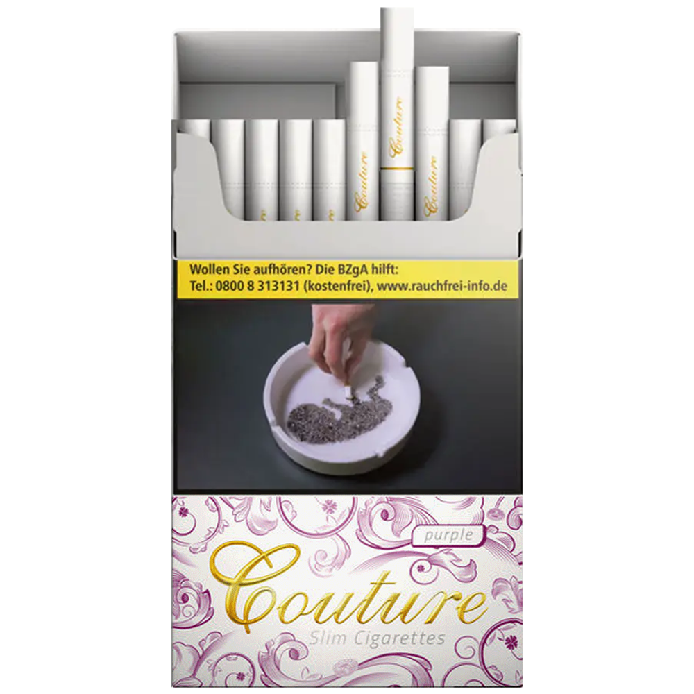 Couture Slims Purple (10 Schachteln à 20 Stück)