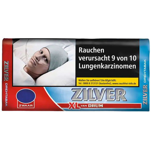 Drum Zilver XL Pouch (10 Packungen à 50 Gramm)