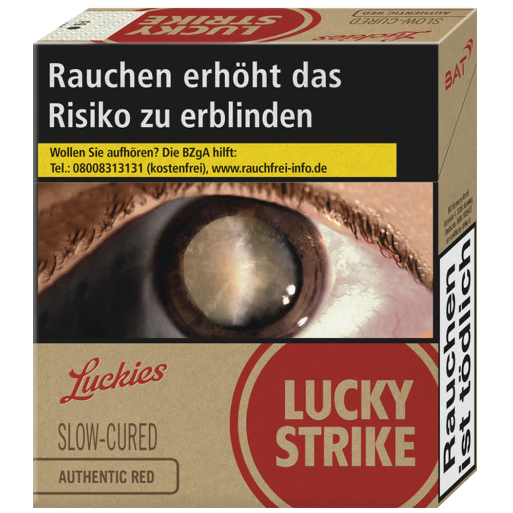 Lucky Strike Authentic Red Giga (12 Schachteln à 23 Stück)