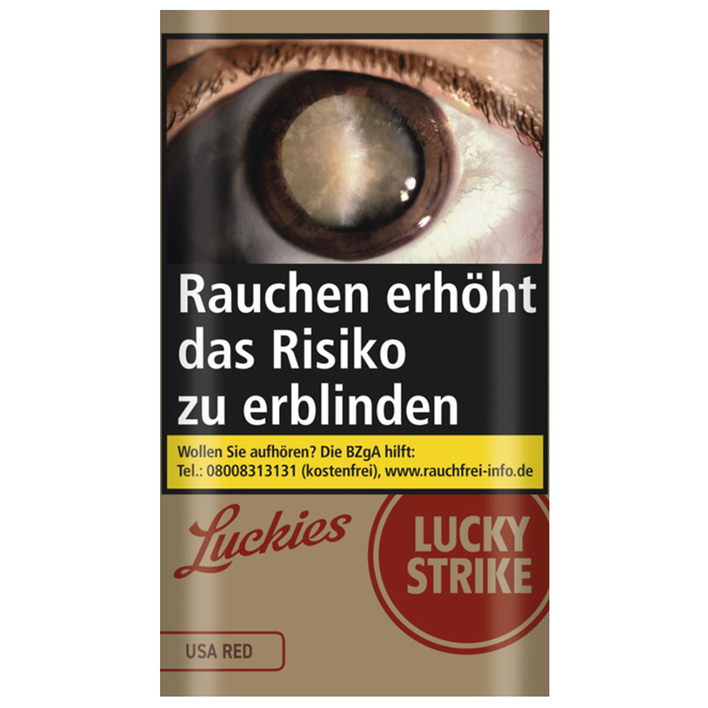 Lucky Strike Authentic Red Pouch (6 Packungen à 30 Gramm)
