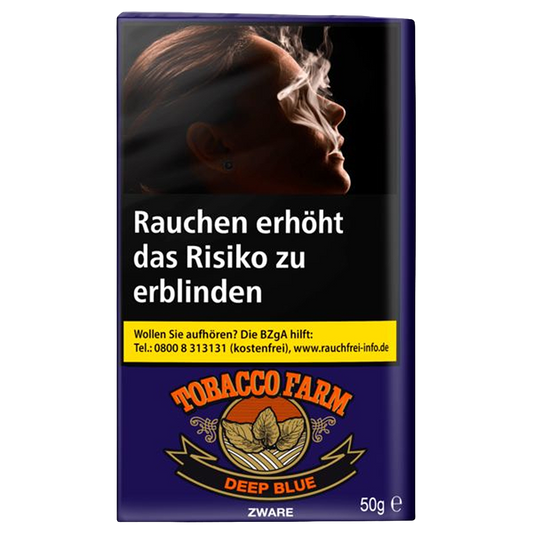 Tobacco Farm Deep Blue Zware Pouch (10 Packungen à 50 Gramm)